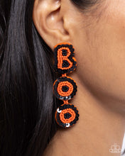 Load image into Gallery viewer, Halloween Bash - Orange Post Earrings
