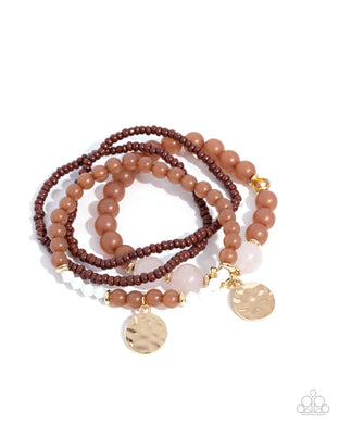 Superior Stack - Brown Set of Bracelets