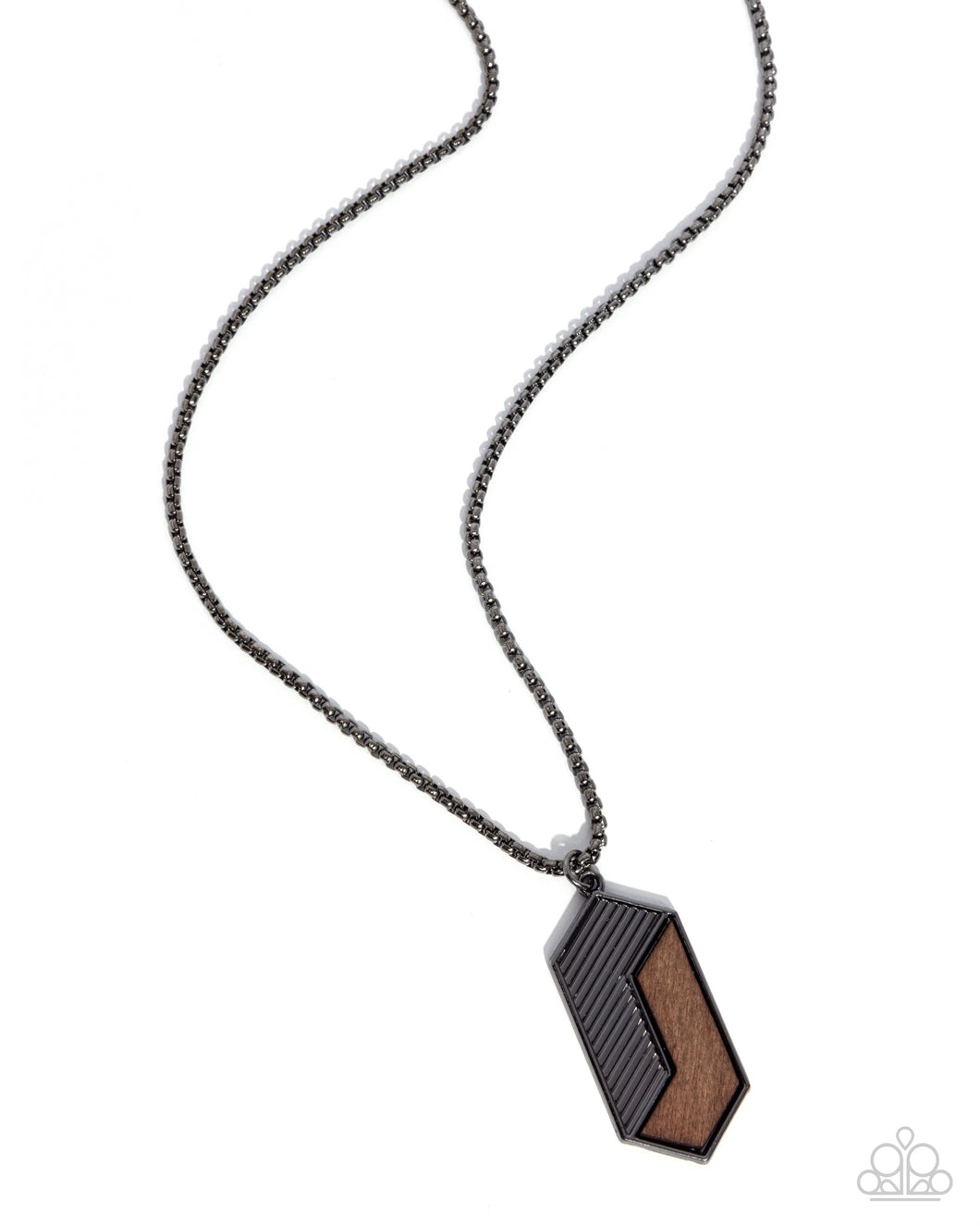WOODWORK Study - Black Gunmetal Necklace