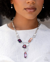 Load image into Gallery viewer, Artistic Elegance - Purple Necklace