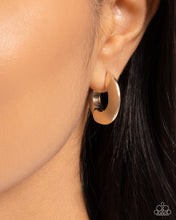 Load image into Gallery viewer, Intelligence Operation - Gold Hinge Hoop Earrings