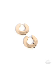 Load image into Gallery viewer, Intelligence Operation - Gold Hinge Hoop Earrings