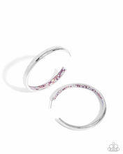 Load image into Gallery viewer, Proper Pizzazz - Pink Hoop Earrings