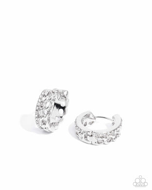 Lethal Layers - White Earrings