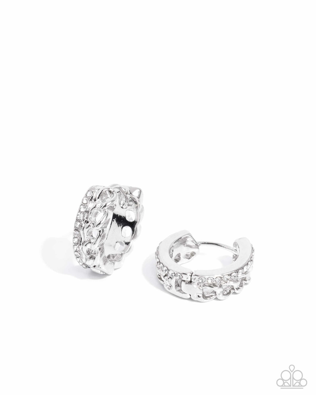 Lethal Layers - White Earrings