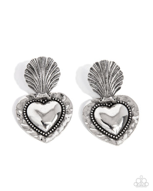 Mythical Moment - Silver Post Earrings