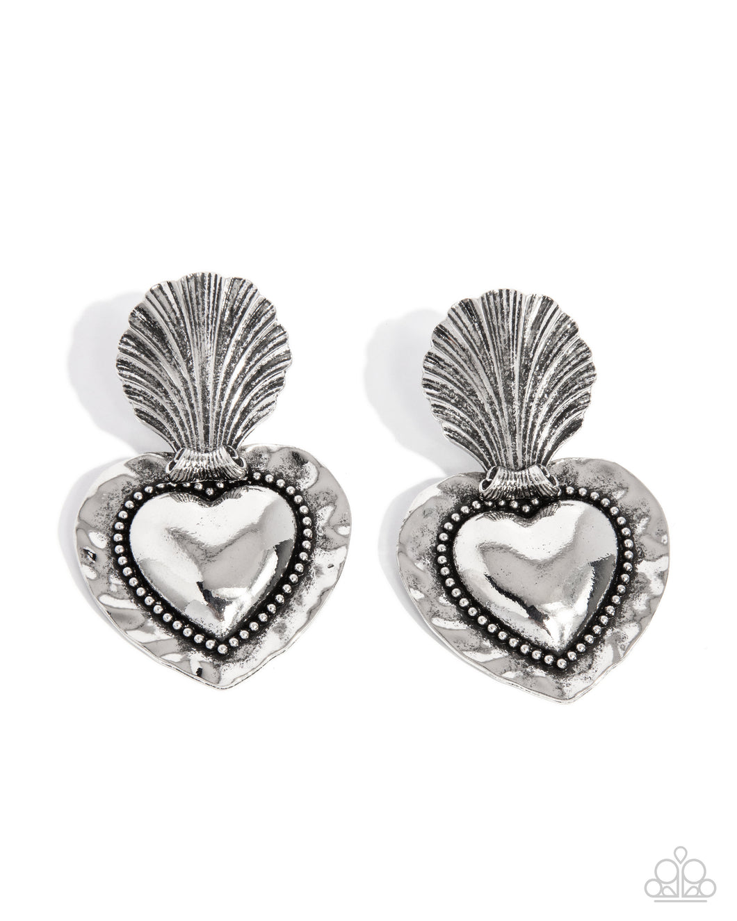 Mythical Moment - Silver Post Earrings