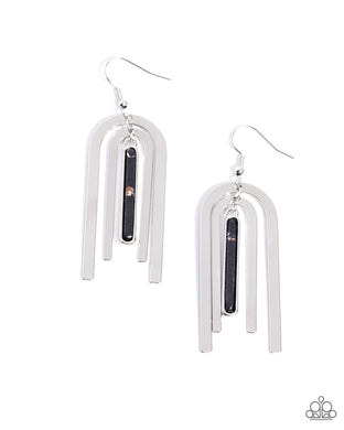 Coarse Conversation - Black Earrings