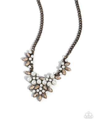 Fresh Facets - Brass Necklace