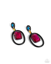 Load image into Gallery viewer, Dipped in Dazzle - Black Post Earrings