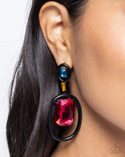 Load image into Gallery viewer, Dipped in Dazzle - Black Post Earrings