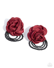 Load image into Gallery viewer, Dramatic Dame - Red Post Earrings