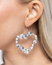 Load image into Gallery viewer, Heart Hierarchy - White Earrings