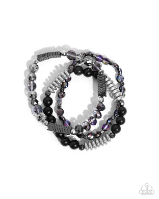 Attention Seeker - Black Set of Bracelets