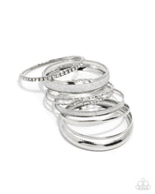Load image into Gallery viewer, Smoldering Stack - Silver Set of Bracelets