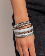 Load image into Gallery viewer, Smoldering Stack - Silver Set of Bracelets