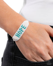 Load image into Gallery viewer, Hopeful Hire - Blue Sliding Knot Bracelet