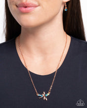 Load image into Gallery viewer, Dragonfly Deed - Copper Necklace