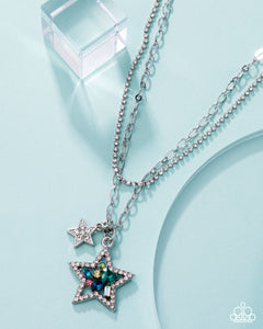 Stackable Stars - Green Necklace