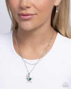 Stackable Stars - Green Necklace