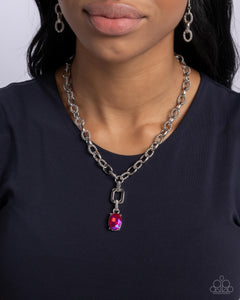 Refulgent Recognition - Pink Necklace
