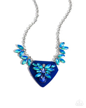 Load image into Gallery viewer, Scintillating Shield - Blue Necklace