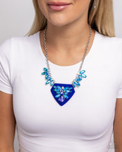 Load image into Gallery viewer, Scintillating Shield - Blue Necklace