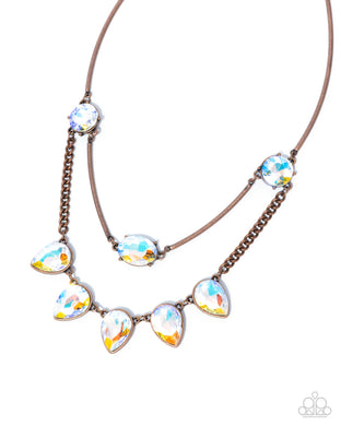 Confident Cascade - Copper Necklace
