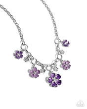 Load image into Gallery viewer, Secretive Sprig - Purple Necklace