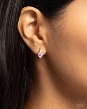 Load image into Gallery viewer, Tenuous Touch - Pink Hoop Earrings