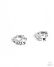 Load image into Gallery viewer, Tenuous Touch - White Hinge Hoop Earrings