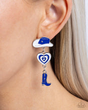 Load image into Gallery viewer, Swing Dance Delight - Blue Post Earrings