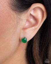Load image into Gallery viewer, Simply Sublime - Green Cubic Zirconia Post Earrings