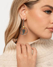 Load image into Gallery viewer, Feathered Future - Yellow Post Earrings