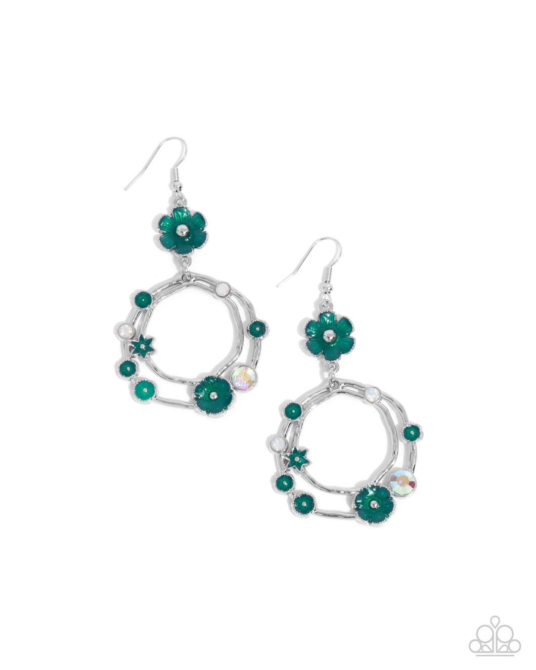 Wreathed Waikiki - Green Earrings