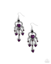 Load image into Gallery viewer, Compassionate Chandelier - Purple Earrings