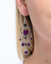 Load image into Gallery viewer, Compassionate Chandelier - Purple Earrings