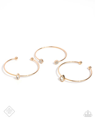 Prolific Patron - Gold Set of Bracelets