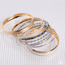 Load image into Gallery viewer, Smoldering Stack - Multimetal/Multicolor Bracelets