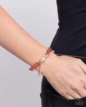 Load image into Gallery viewer, Beaded Boundary - Pink Stretchy Bracelet