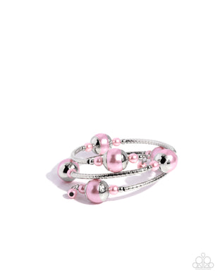 Palatial Pearls - Pink Bracelet