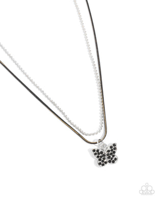 Adorable Ascension - Black Necklace