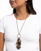 Load image into Gallery viewer, Heart Haul - Brass Necklace