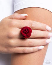 Load image into Gallery viewer, Relaxed Rosette - Red Ring