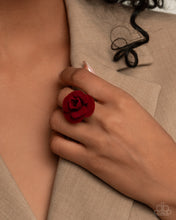 Load image into Gallery viewer, Relaxed Rosette - Red Ring