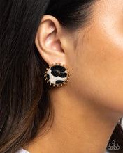 Load image into Gallery viewer, Cowhide Couture - Brown Post Earrings
