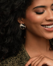 Load image into Gallery viewer, Cowhide Couture - Brown Post Earrings