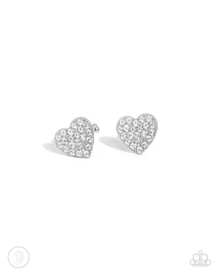 As Far As It GLOWS - White Earrings
