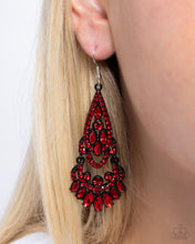Load image into Gallery viewer, Opera Stage - Red Earrings