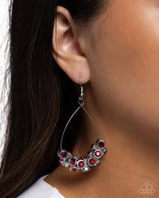 Load image into Gallery viewer, Courageous Chandelier - Red Earrings